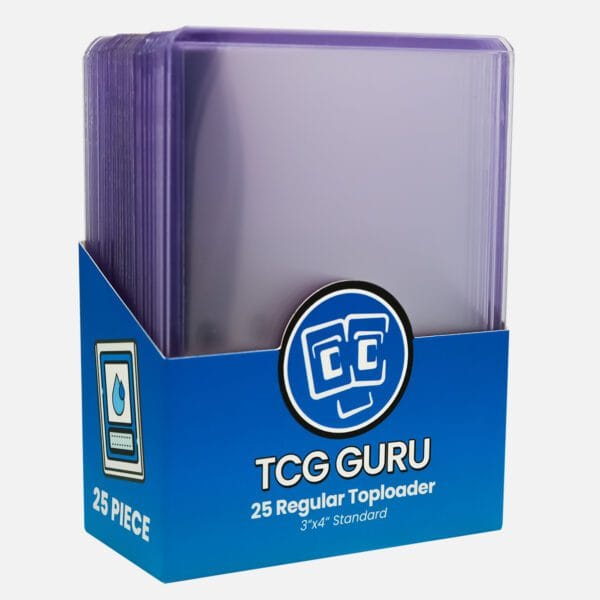 TCG GURU 25 Regular Toploader 3"x4" Standard