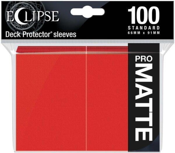 Koszulki Protektor Eclipse Pro Apple Red Grey Standard Sleeves (100 szt.)