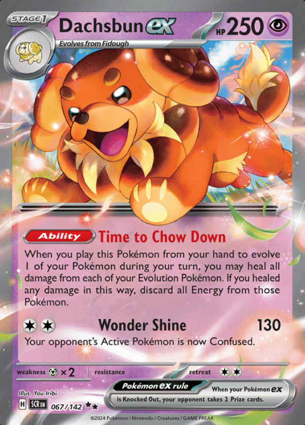 Pokemon Dachsbun ex SCR 067