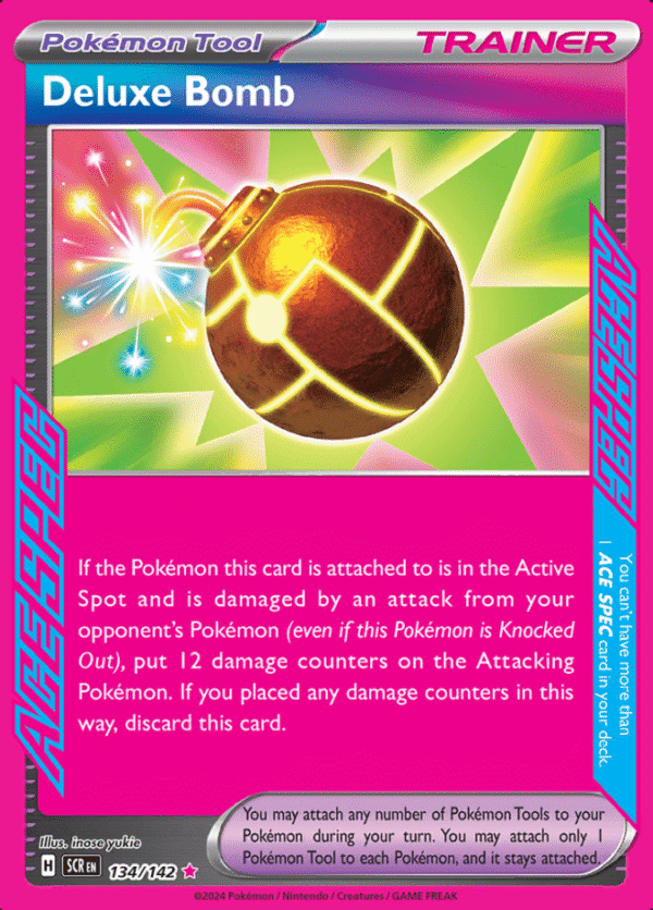 Karta Pokemon Deluxe Bomb SCR 134