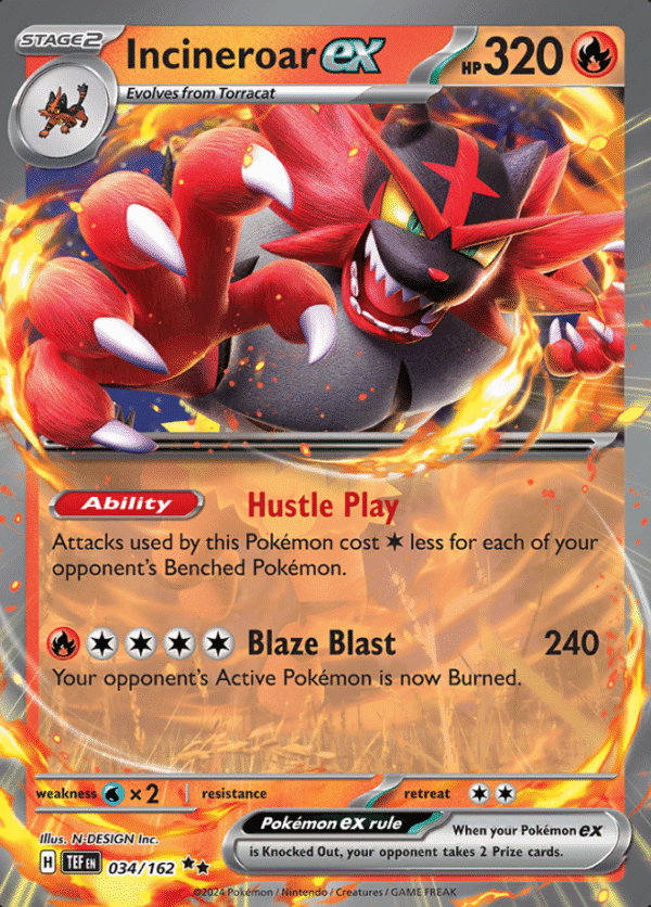 Incineroar ex (TEF 034)