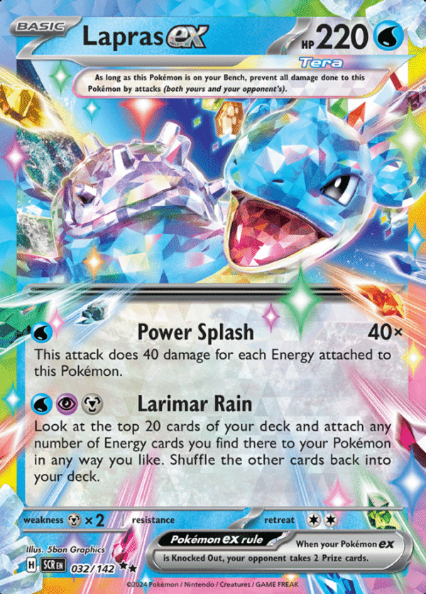 Pokemon Lapras ex SCR 032