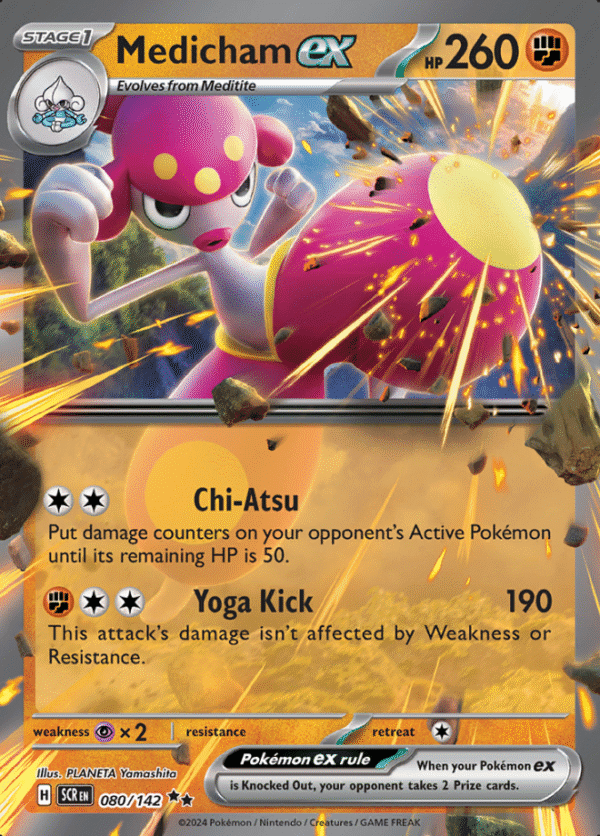 Pokemon Medicham ex SCR 080