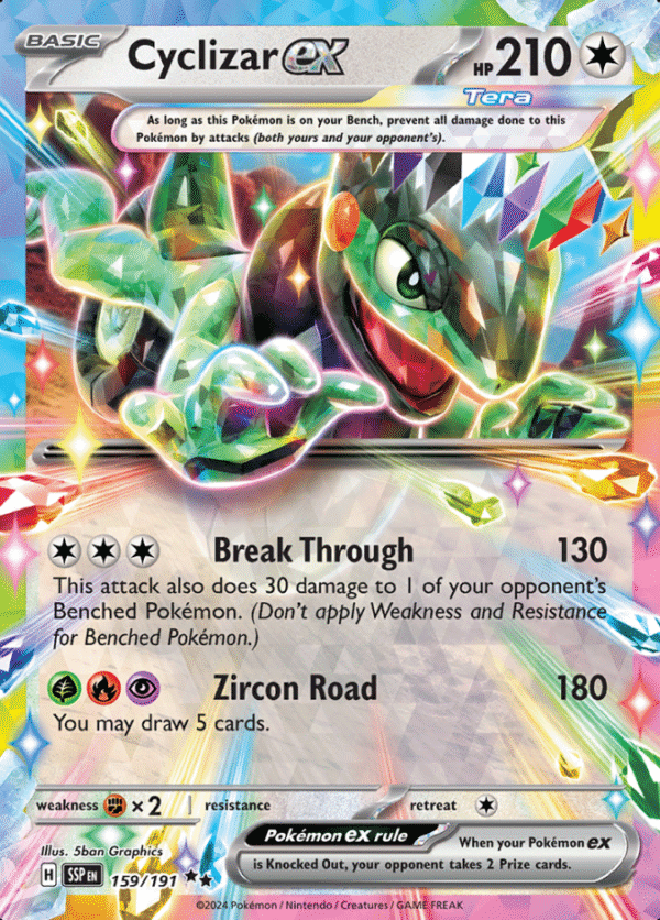 Karta Pokemon Cyclizar ex SSP 159