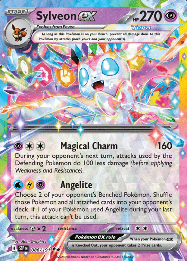 Pokemon Sylveon ex SSP 086