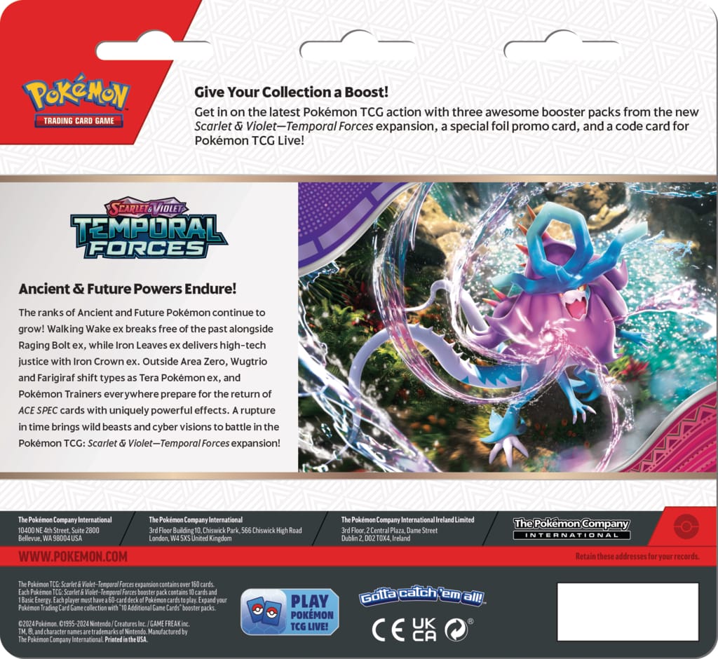 Pokémon TCG: Temporal Forces - 3 Pack Blister - Cleffa