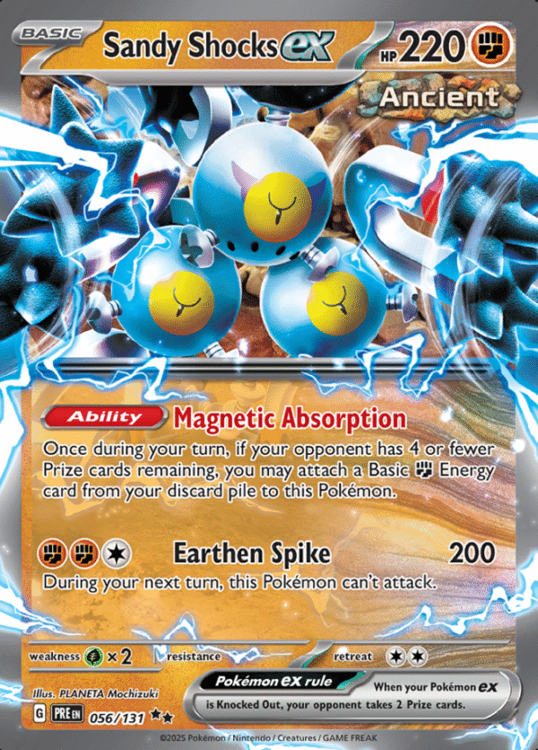 Pokemon Sandy Shocks ex PRE 056