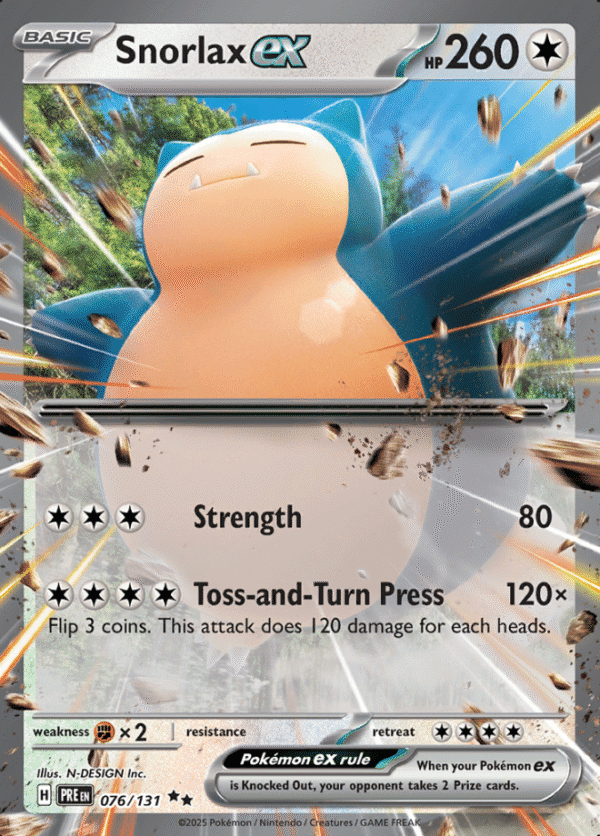 Pokemon Snorlax ex PRE 076