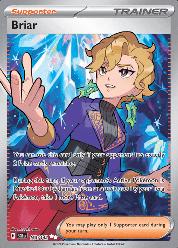 Karta Pokemon Briar SCR 163