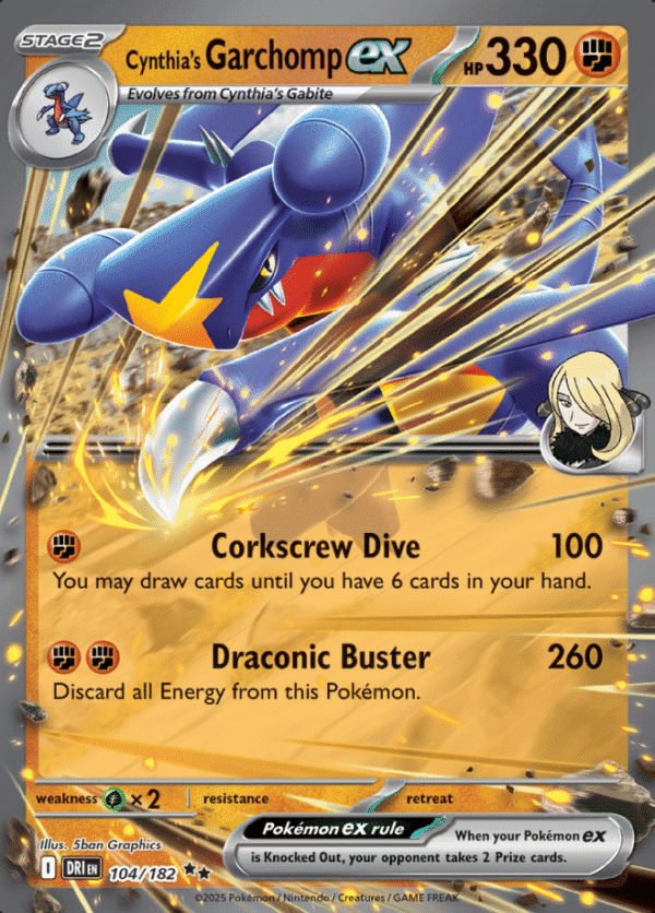 Cynthia's Garchomp ex (DRI 104)