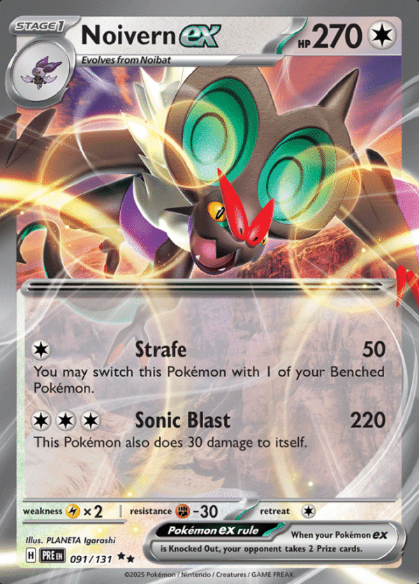 Pokemon Noivern ex PRE 091