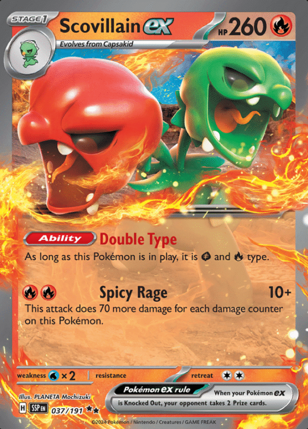 Pokemon Scovillain ex SSP 037