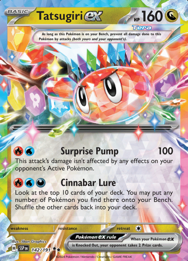 Pokemon Tatsugiri ex SSP 142