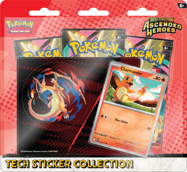 ME 02,5 - Ascended Heroes - Tech Sticker Collection Charmander