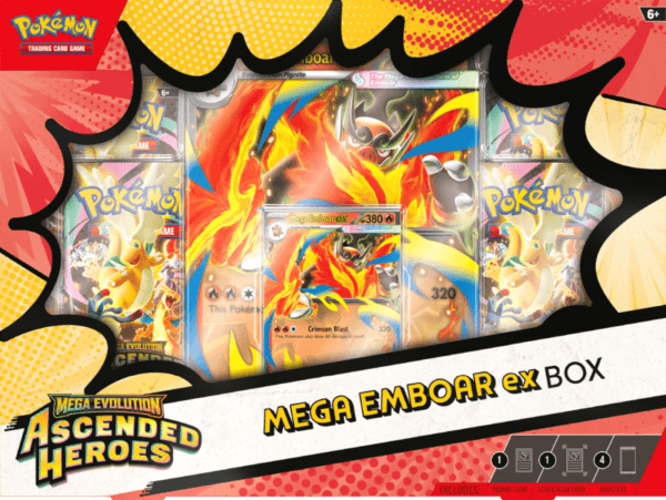 Pokemon TCG: ME 02,5 - Ascended Heroes - Mega Emboar ex Box