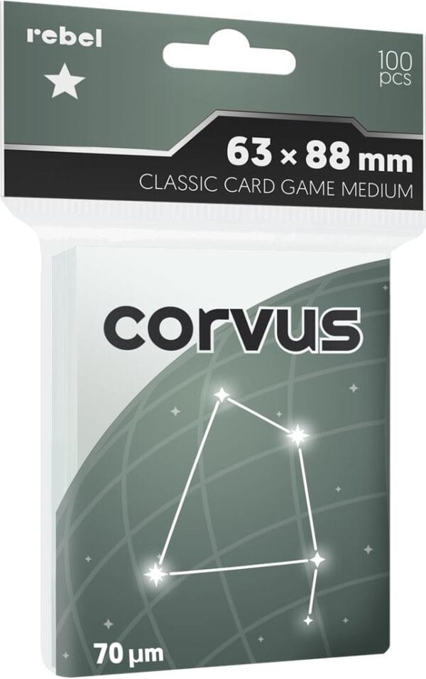 Koszulki na karty Rebel (63x88 mm) Corvus Medium 100 sztuk