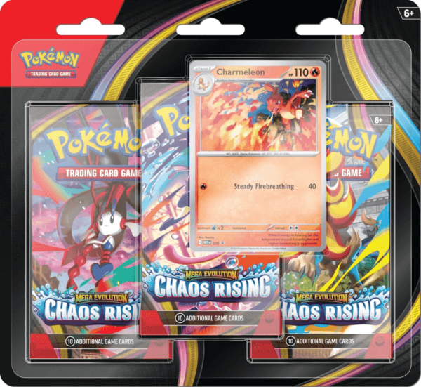 Pokemon TCG: ME 04 - Chaos Rising - 3-Pack Blister