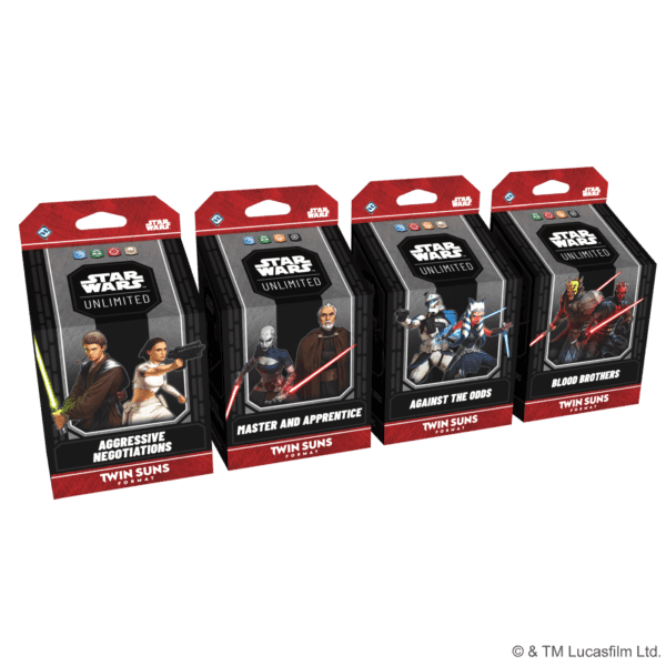 Star Wars: Unlimited Card Game - Twin Suns Format - Deck Display (4)